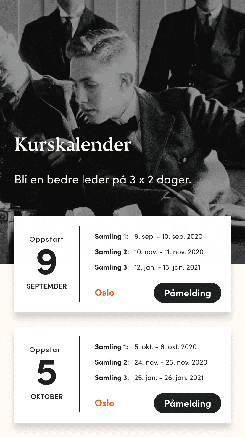 A training program for clearer leadership – Senior UX Designer in Oslo, Norway – Axel Ferdinand Giæver – Prototypen